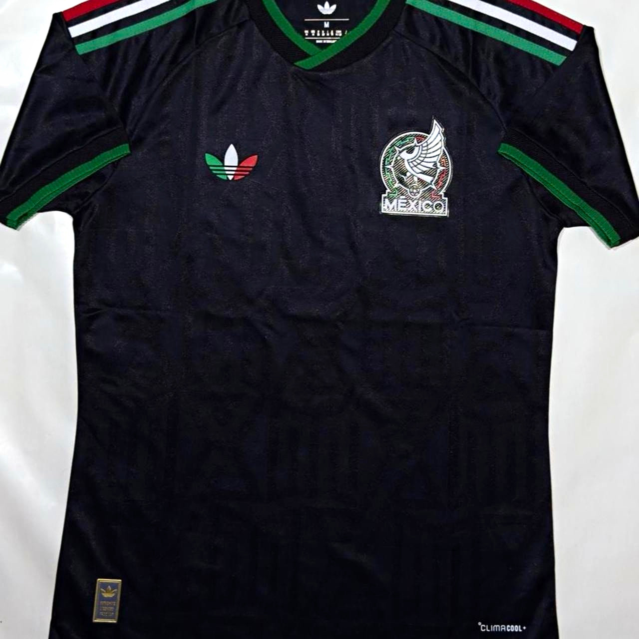Authentic adidas Mexico National Soccer Jersey Size Large Black Green White Red