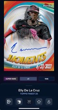 DIGITAL TOPPS BUNT 25 Elly De La Cruz SUPER RARE FINEST MOMENTS SIGNATURE Read
