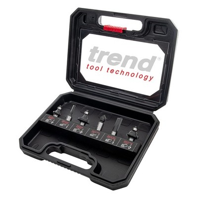Set/SS11 X 1/4TC TCT Router Starter Cutter Set mit 1/4ZollSchaft 6teilig