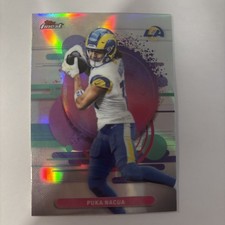 Topps 2025 Finest Football Refractor Puka Nacua #170 Los Angeles Rams