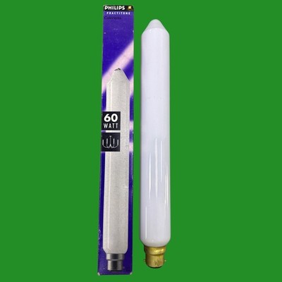 60W Philips Colorenta 305mm Opal Röhre Kirche Kerze Glühbirne, BC B22, Stab