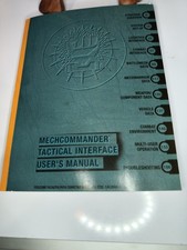 Vintage Video Game Manual: Mechcommander Tactical Interface User s Manual