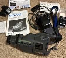 Sony Handycam CCD-F402 Analog Video 8 Camcorder W/ Accessories, Untested, As Is.