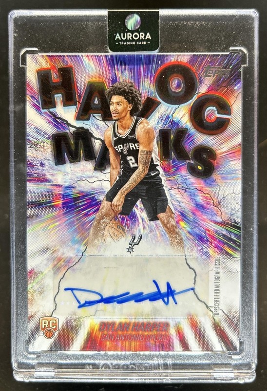 2025-26 Topps Dylan Harper Havoc Marks RC Rookie Auto Autograph #HM-DH Spurs