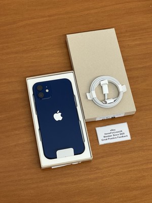 NEU Apple iPhone 12 64GB blau 5G entsperrt 6,1'' nicht aktiviert 100% Batteriezustand
