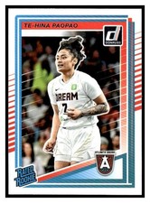2025 Donruss WNBA 91 Te-Hina Paopao Rated Rookie RC Atlanta Dream card