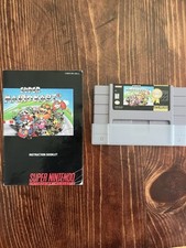 Super Mario Kart Super Nintendo 1992 SNES Authentic Tested w/ Manual & Cartridge