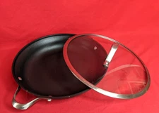 Calphalon Hard-Anodized Nonstick 12-In Fry Pan 1382 Double Handle W/ Lid