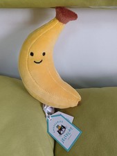 Jellycat Fluffy banana Plush Adorable Gift Plush Doll /Children's Plush Dolls