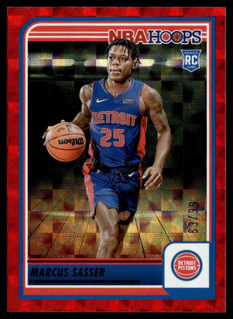 2023-24 Panini Hoops Hyper Red Marcus Sasser RC 63/99 #260