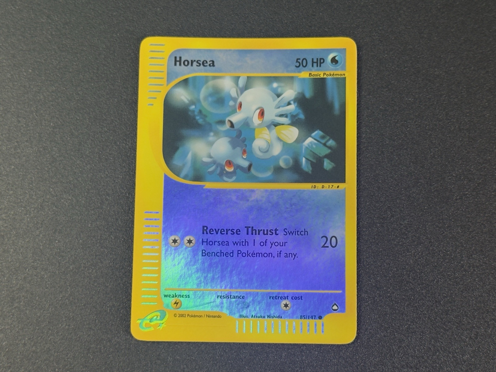 Horsea Reverse Holo 85/147 - Aquapolis - Pokemon Card - NM