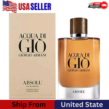 Acqua Di Gi  Absolu by Giorgio Armani 4.2 oz EDP Spray   Genuine, Fast Ship
