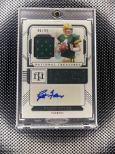 Panini 2024 National Treasures Lasting Legacies Brett Favre Packers Auto Patch …
