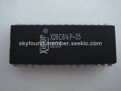   X28C64P-25 DIP-28 5 Volt Byte Alterable E2PROM USA ship *tm