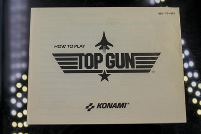 NO GAME- Authentic Manual ONLY! Nintendo NES TOP GUN