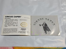Circus Caper Nintendo NES Manual Instruction Booklet ONLY CREASED 1990 Toho Co.