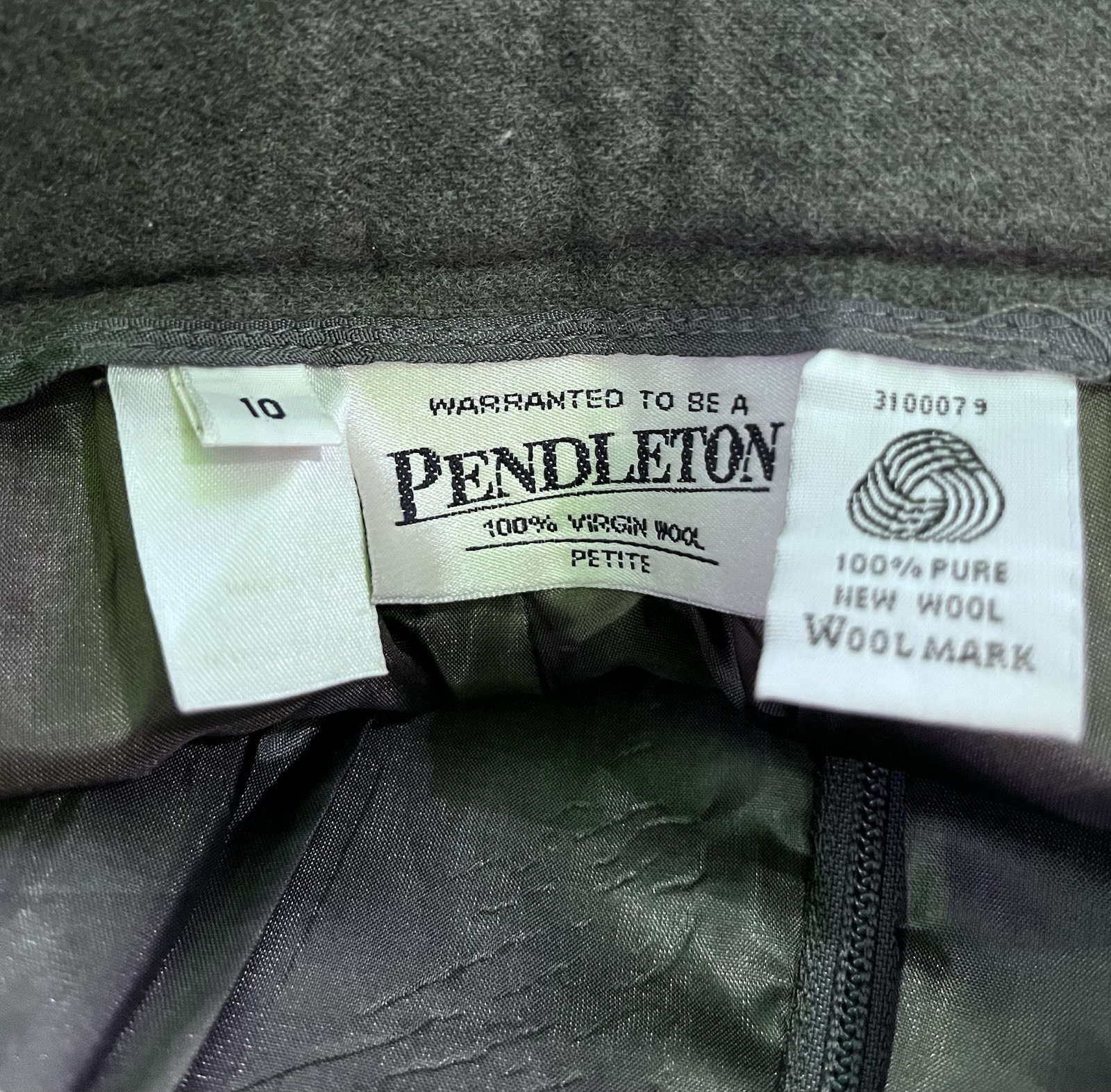 Pendleton Vintage Gray Lined Wool High Waist Plea… - image 4