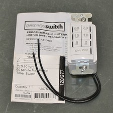 Sensor Switch PTS Wall Switch Timer PTS 60 WH...