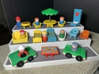 Fisher-Price Little People Vintage Lot Of Wooden & Plastic Figures Accessories