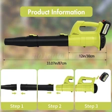 12,000-18,000 RPM 21V Electric Cordless Leaf Blower, for Patio Cleaning,  Leaf