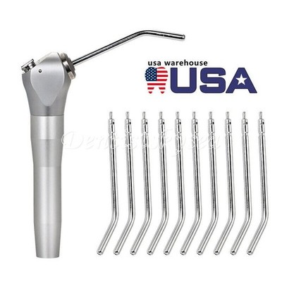 Dental Air Water Spray Nozzles/Tips Triple 3-way Syringe Metal Nozzles/Tube/tips