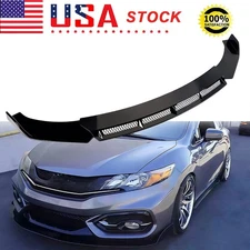 Glossy Front Bumper Lip Spoiler Splitter Body Kit For Honda Civic 2012-2015 9th