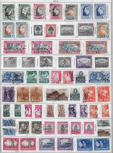 59 South Africa Stamps from Quality Old Antique Album 1937-1945