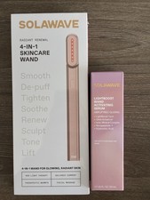 Solawave 4-in-1 Radiant Renewal Skincare Wand NEW RoseGold w/ Activating Serum