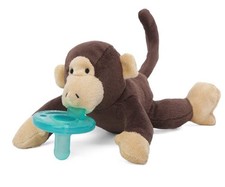 Wubbanub Brown MONKEY Baby Pacifier Plush NEW IN PACKAGE SEALED