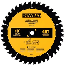 DEWALT Table Saw Blade, 10", 40 Tooth, with Fine Finish, Ultra Sharp Carbide