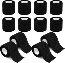 12 Pack Self Adherent Cohesive Wrap Bandages 2 Inches X 5 Yards, First Aid Ta...