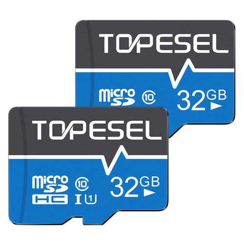 TOPESEL 32GB(The Actual Usable Capacity is 28.8GB) Micro SD Card 2 Pack Memor...
