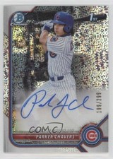 2022 Bowman Chrome Prospect Speckle Refractor 199/299 Parker Chavers Auto ms9