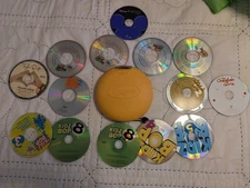 DiscGear Discus Hardcase 20 Disc CD DVD Holder with Children CD Lot - Video