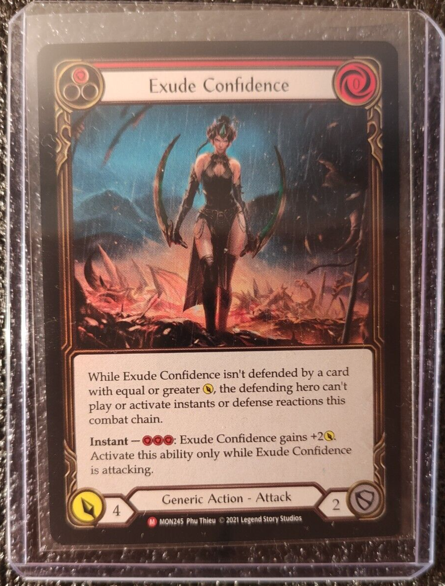 その他 Confidence cold foil 1 flesh and blood Flesh And Blood TCG Exude Confidence Majestic Rainbow Foil Monarch