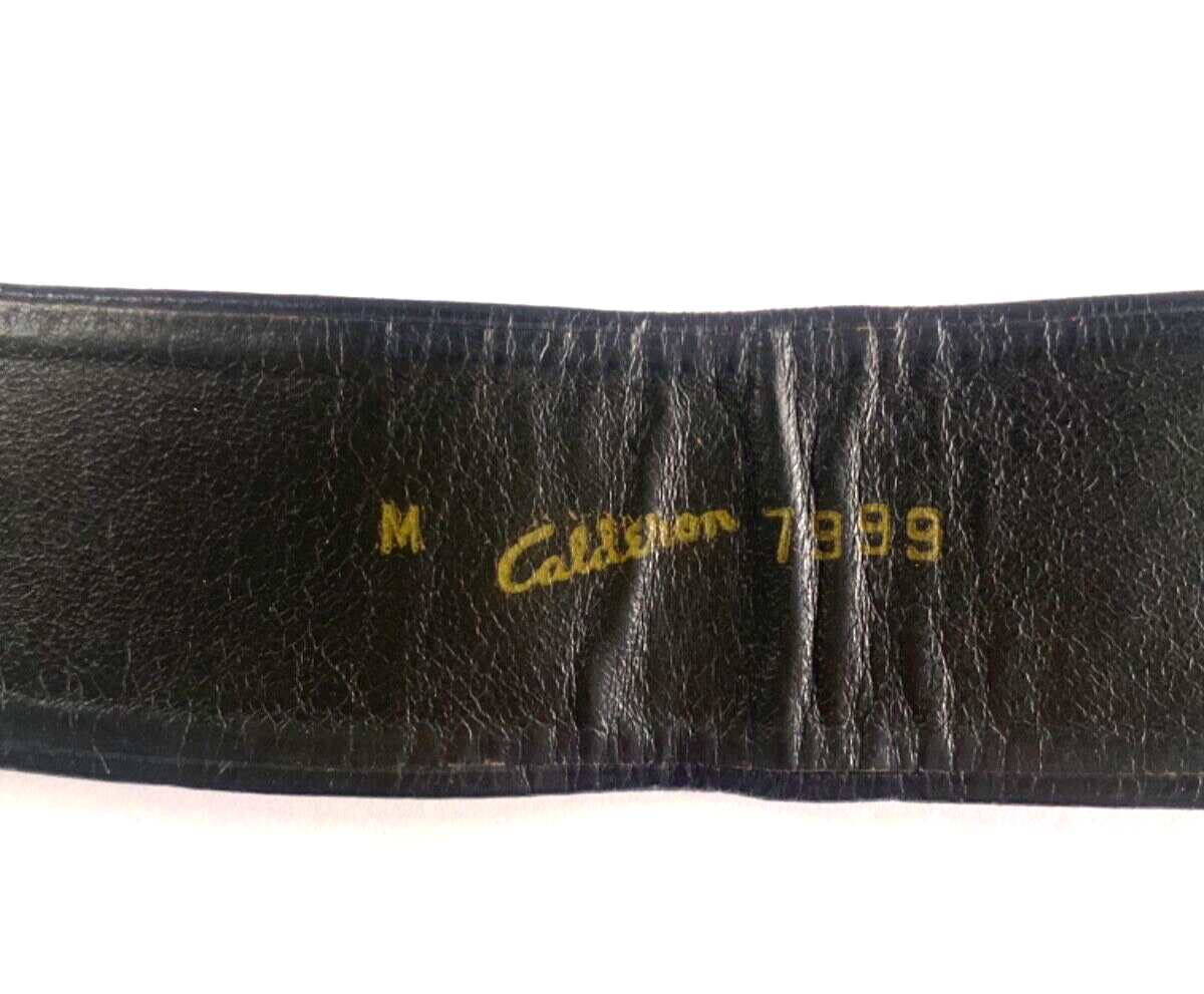Vintage Calderon Black Leather Belt Size M | eBay