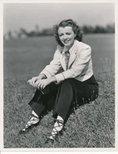 JANET GAYNOR Original CANDID Golf Course Vintage 1938 WILLINGER MGM Studio Photo