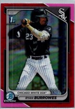 2024 Bowman #BCP-119 Ryan Burrowes Chrome Prospects Fuchsia Refractors #/199