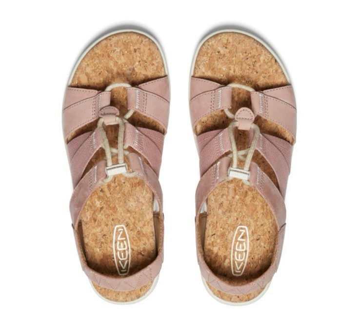 Sandalo donna Keen Elle cinturino misto nuovo taglia 8. 5 Piattaforme in gomma in pelle rosa