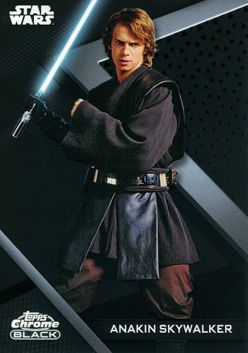 スター・ウォーズカード 2022 TOPPS STAR WARS CHROME BLACK ANAKIN SKYWALKER BASE CARD
