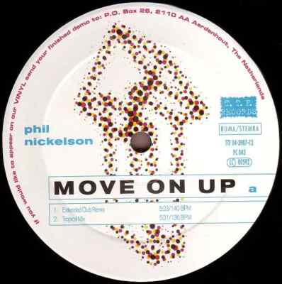 Phil Nickelson Move On Up Vinyl Single 12inch NEAR MINT T.T.F. Records