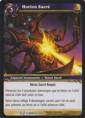 Sacred Horion #61 RARE / Illidan FR Warcraft TCG - Picture 1 of 1