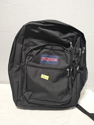 Jansport Backpack Big Student School 15" Laptop Sleeve Book Bag~Black  192362649314| eBay