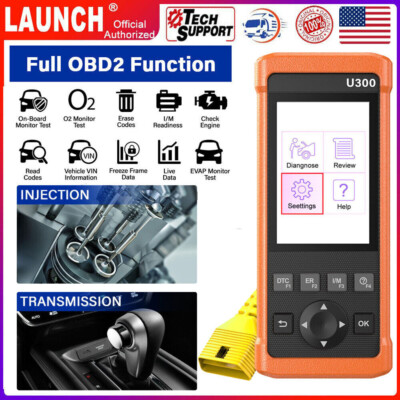 LAUNCH U300 OBD2 Scanner Code Reader Transmission Engine Auto Diagnostic Tool