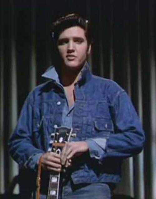 ELVIS PRESLEY 短丈デニムジャケット Elvis presley denim jacket - Etsy 日本