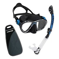Cressi - Big Eyes Evolution & Alpha Ultra Dry - Kombi-Set - Farbe: Black/Blue