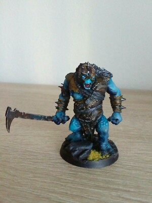 Warhammer Herr der Ringe Tabletop Troll Häuptling bemalt Middle-Earth buhrdur