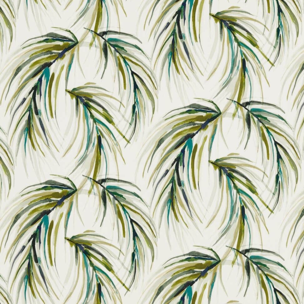 HARLEQUIN CURTAIN FABRIC Alvaro INDOOR/OUTDOOR 4.4 METRES LIME/PALM/PALM