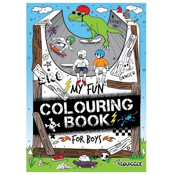 Martello Squiggle My Fun Colouring Book ""For Boys"" - Image 3
