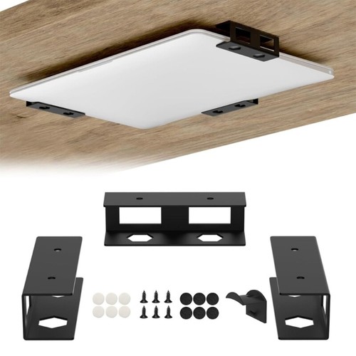Under Desk Laptop Storage Holder Mount Bracket with Screw Space Saving Holder - Photo 6/8